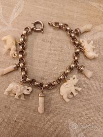 Bracciale argento con pendenti 