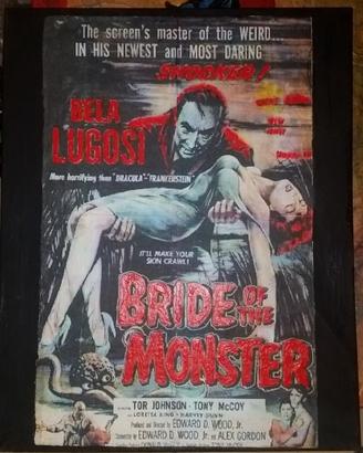 Ed wood film quadro tela più poster
