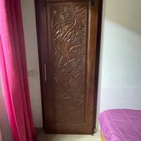 Porta legno massello