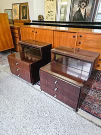 Coppia di comodini vintage anni 70