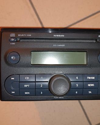 Autoradio Nissan Note E11 con caricatore a 6 CD 