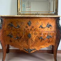 Comó francese stile Luigi XV con specchiera