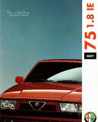 Depliant Originale Alfa Romeo 75 1.8 Indy