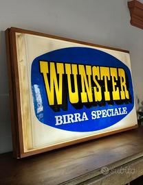 Insegna luminosa originale vintage wunster