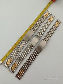 bracciale acciaio/colore oro nuovo 12 mm