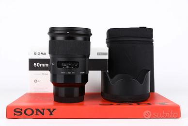 Sigma 50mm f1.4 ART Sony E USATO GARANTITO PER DUE