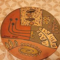 piatto decorativo in ceramica 