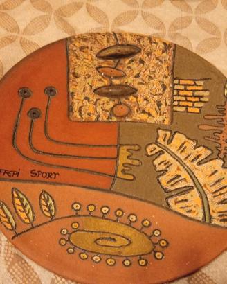 piatto decorativo in ceramica 