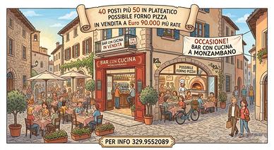 Bar con cucina rateizzabile