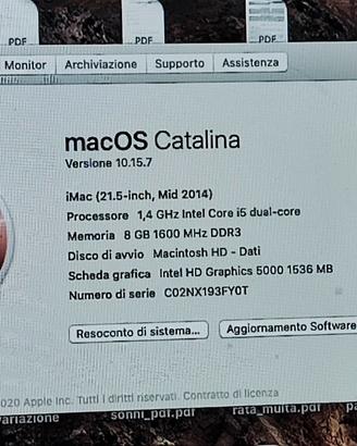 IMac + tastiera+mouse+notebook 
