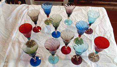 bicchieri vetro di Murano nason & Moretti 