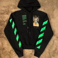 Black over Golden Rartio hoodie - Off-White