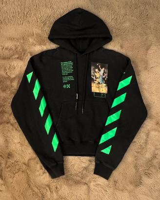 Black over Golden Rartio hoodie - Off-White