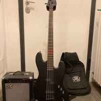 Basso SX Pirate Edition +ampli+custodia e tracolla