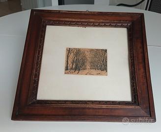 QUADRO CON CORNICE ANTICA LEGGI BENE