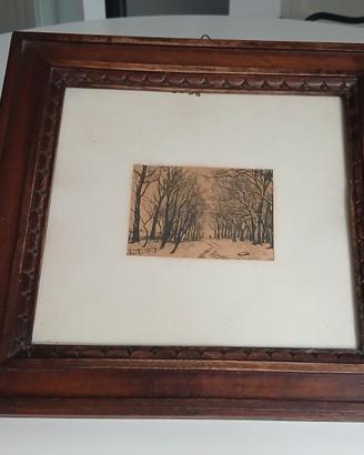 QUADRO CON CORNICE ANTICA LEGGI BENE