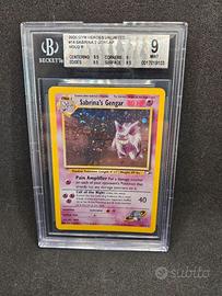 Pokemon Sabrina's Gengar Holo 14/132 Bgs Beckett 9