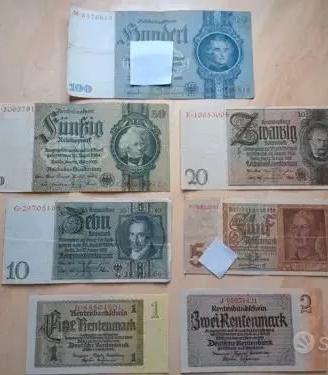LOTTO BANCONOTE ANNI 40 TERZO REICHI HITLER
