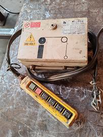 Quadro comando paranco con la pulsantiera