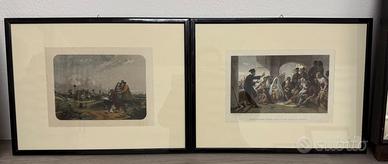 Coppia stampe bucoliche fine ‘800