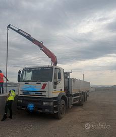 Iveco camion gru cassone fisso