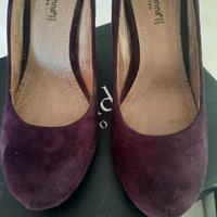 scarpe camoscio Primadonna viola 38