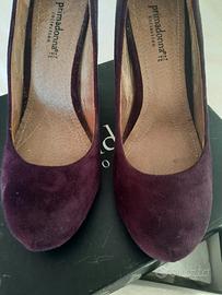 scarpe camoscio Primadonna viola 38