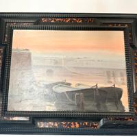 Quadro raffigurante i fossi al tramonto