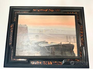 Quadro raffigurante i fossi al tramonto