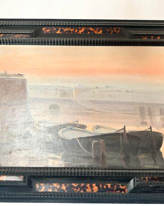 Quadro raffigurante i fossi al tramonto