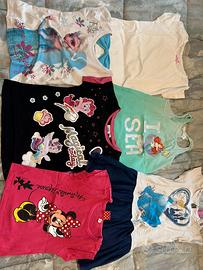 6 magliette bambina estive 3 anni