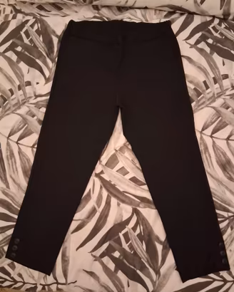 2 paia Pantaloni Donna Basic neri elasticizzati