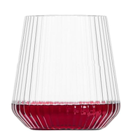 8 bicchieri da vino , acqua in plastica dura effet