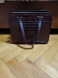 Borsa in vero coccodrillo 