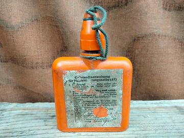 ww2 flacone tedesco vuoto decontaminazione 1942