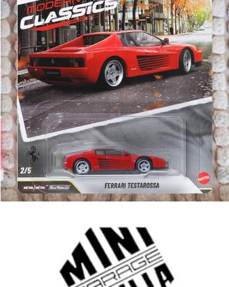 HOT WHEELS PREMIUM FERRARI TESTAROSSA 1/64