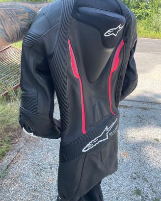 Tuta in pelle alpinestars tech tg 38
