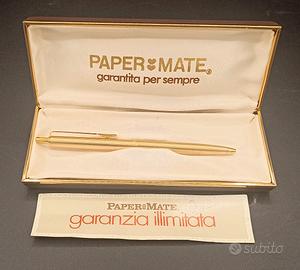 PAPER MATE penna a sfera laminata oro 1982