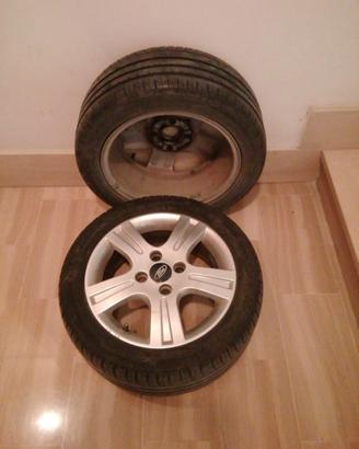 Coppia Ruote Complete Cerchi in Lega Originali