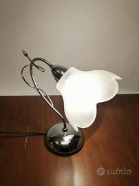 Lampada tavolo cromata