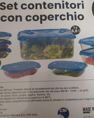 set contenitore con coperchio 