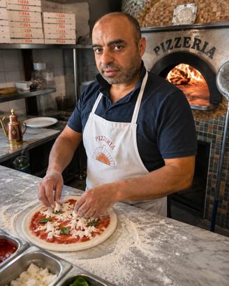 Pizzaiolo esperto con 30 anni esperienza. Disponib