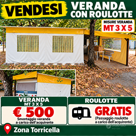 Veranda 5x3,gazebo, roulotte