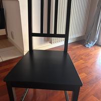 Nr. 6 sedie ikea nere