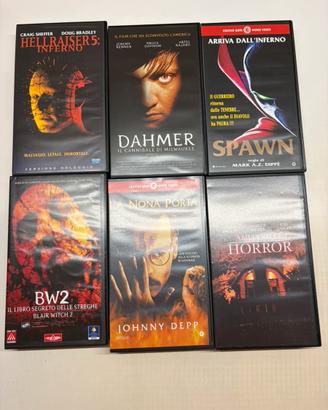 LOTTO 6 VHS HORROR E THRILLER CULT