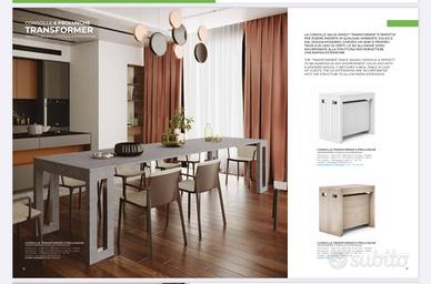 Consolle tavolo transformer e allungabile salva sp