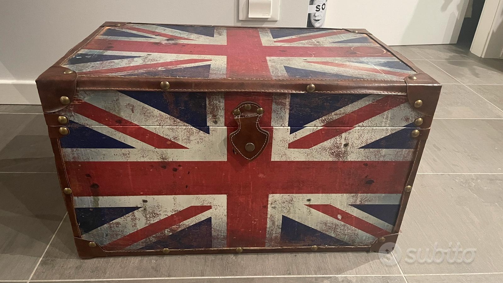 Barattolo In Metallo Britannico Con Coperchio – Scatola Rettangolare Bandiera UK, Per Biscotti, Dolci, Regali