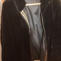 pellicciotto nero reversibile