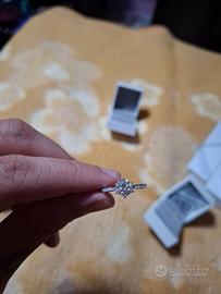 anello argento 925 da donna in moissanite pr