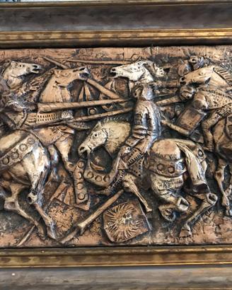 SCULTURA BASSORILIEVO BARDEGGIA GUERRINO